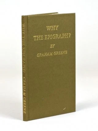 Why The Epigraph?